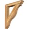 Ekena Millwork Funston Traditional Rough Sawn Bracket w/ Offset Brace, Western Red Cedar, 6"W x 34"D x 38"H BKT0604X34X38FST01RWR - alternate 1